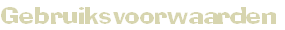 Gebruiksvoorwaarden